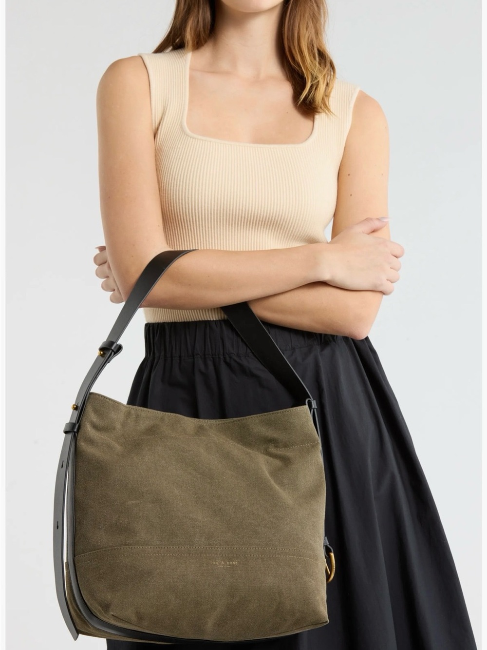 rag and bone Clinton Canvas Bucket Bag